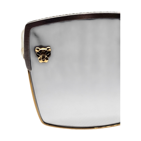 Elegant Gold and Black Sunglasses - Picture 7 of 10